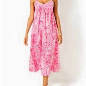 Lilly Pulitzer Azora Cotton Midi, EUC, 14